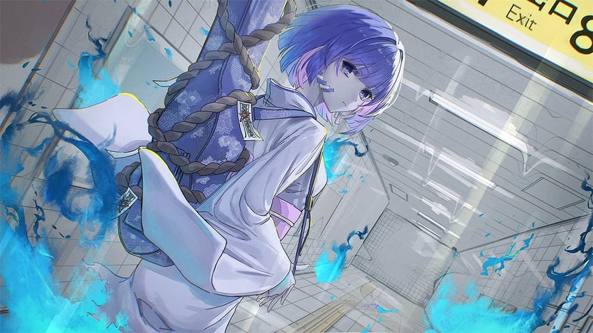 konkon tamashii (indie utaite and 1 more) drawn by grab_pigeon