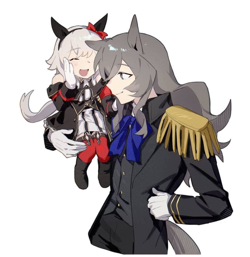 curren chan and perry steam (umamusume and 1 more) drawn by pipi_(pierce_cn)