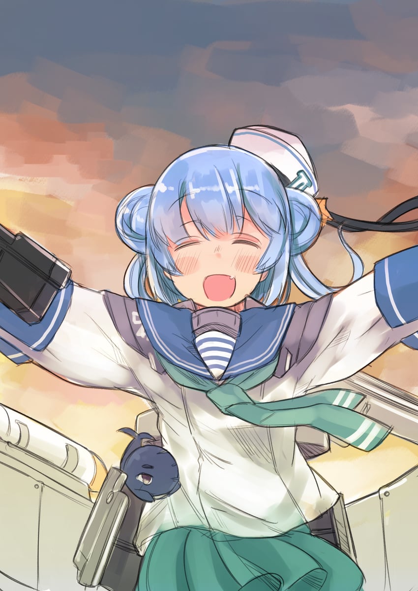 samuel b. roberts, little blue whale, and samuel b. roberts mk ii (kantai collection) drawn by enjaku_izuku