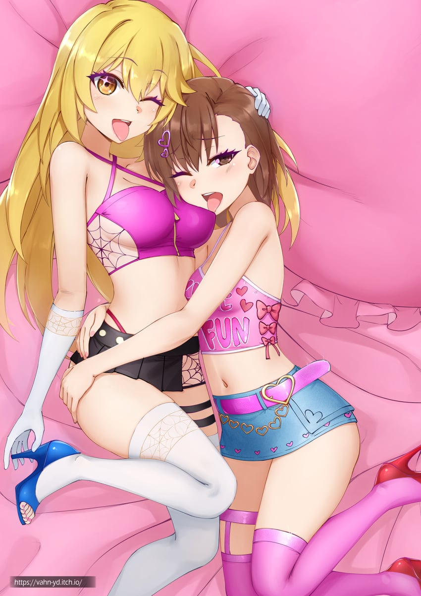 misaka mikoto and shokuhou misaki (toaru majutsu no index and 1 more) drawn by vahn_yourdoom