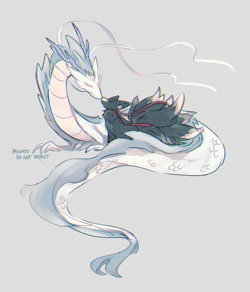 wei wuxian and lan wangji (modao zushi) drawn by minataka94