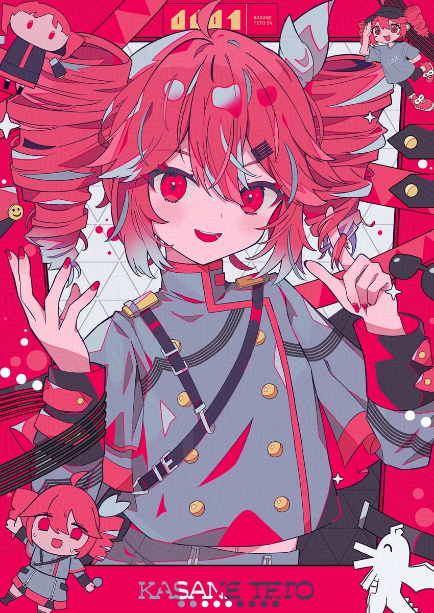 kasane teto (utau and 7 more) drawn by aramedraw