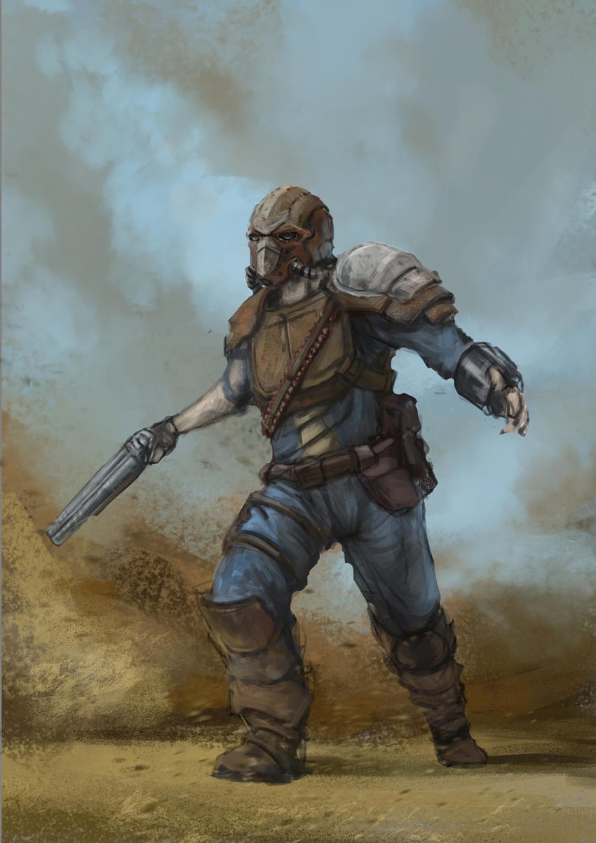 lone wanderer (fallout and 1 more) drawn by dima_sokolov