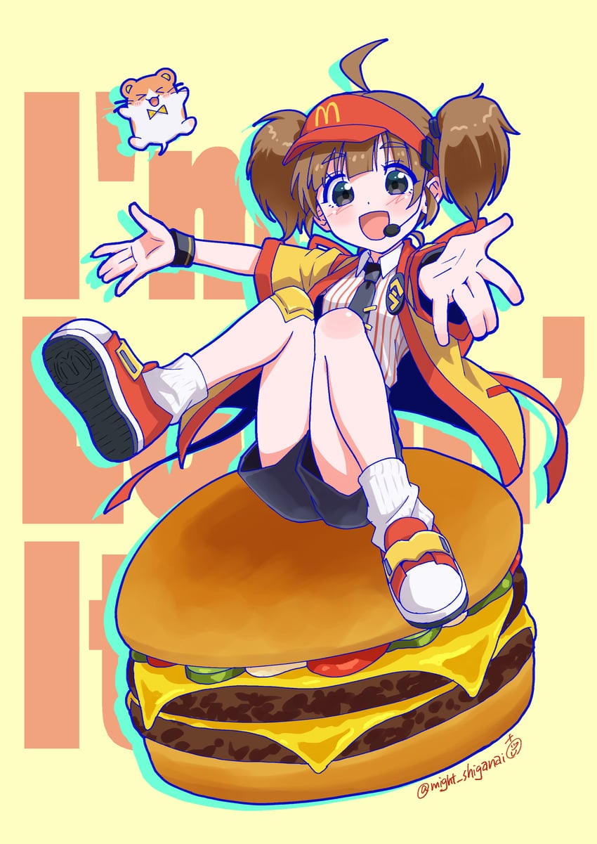 imadake dabuchi tabemi and imadake dabuchi tabesuke (mcdonald's) drawn by shiganai_might
