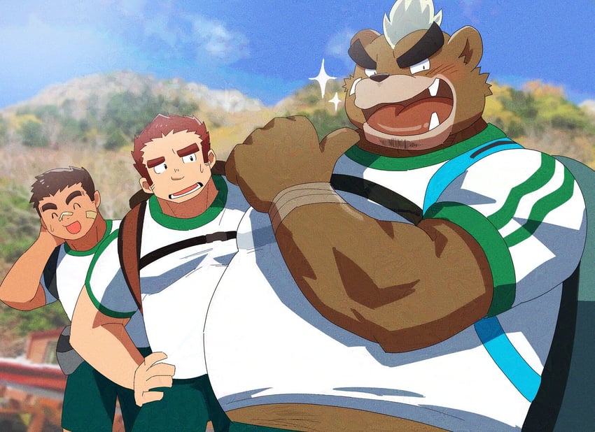 tamamura gunzo, ashigara, and nakatsugi kyuuma (tokyo afterschool summoners) drawn by suna_sand1