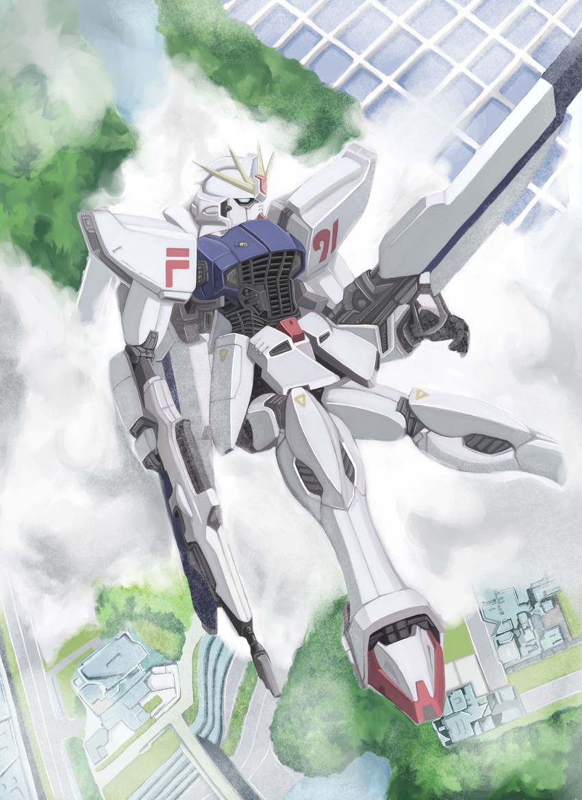 f91 gundam (gundam and 1 more) drawn by soso_(472117)