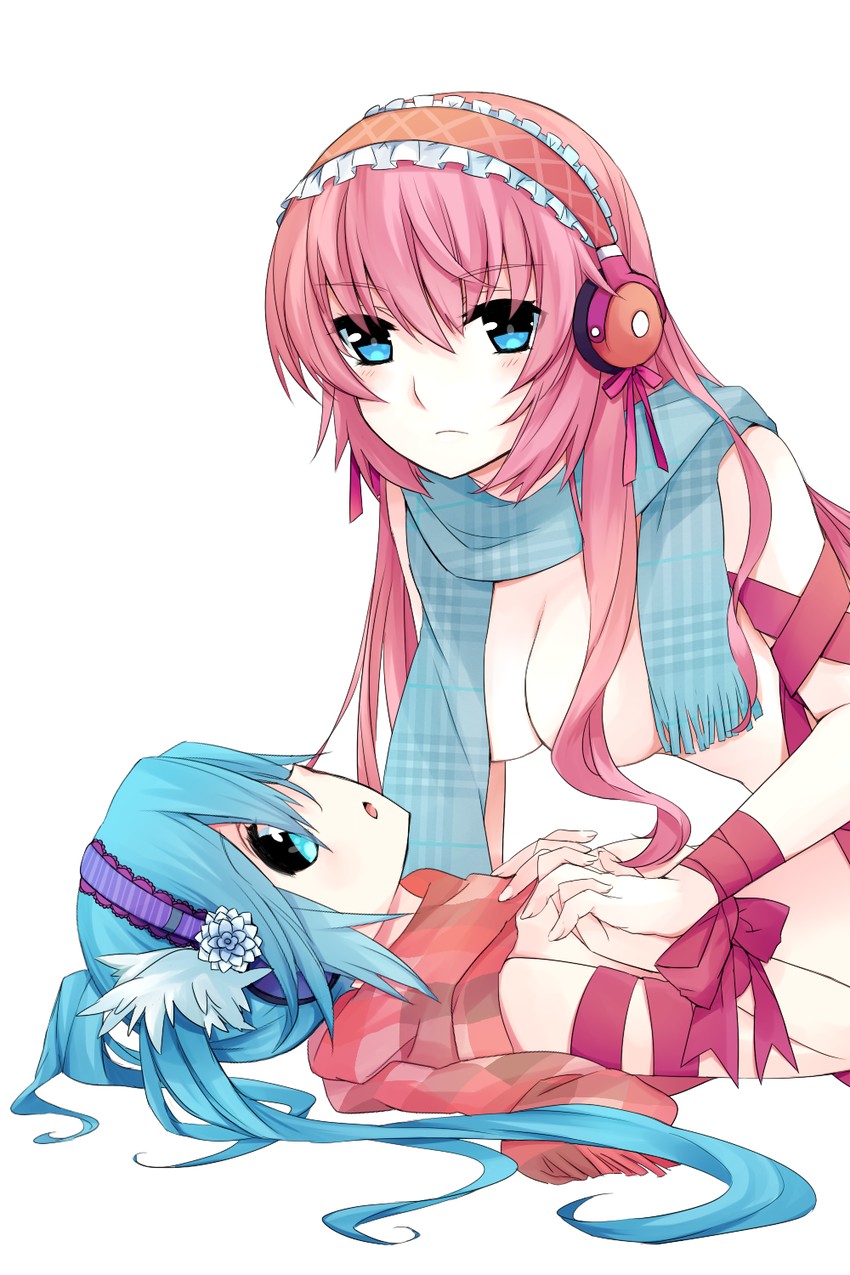 hatsune miku and megurine luka (vocaloid) drawn by mizuki_(koko_lost)