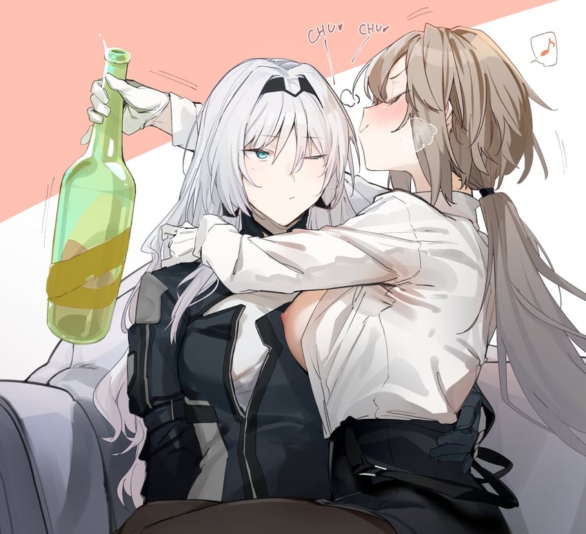 an-94 and female commander (girls' frontline) drawn by uno_ryoku