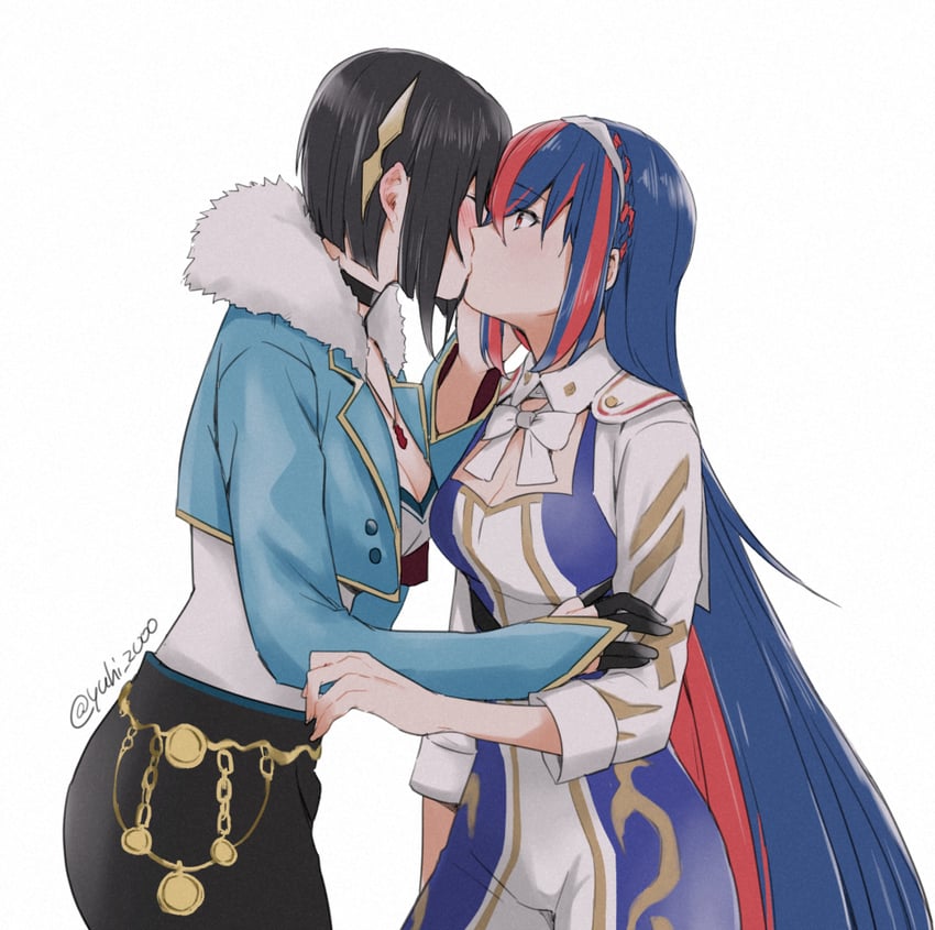 nel and female alear (fire emblem and 1 more) drawn by yuuhi_(arcadia)