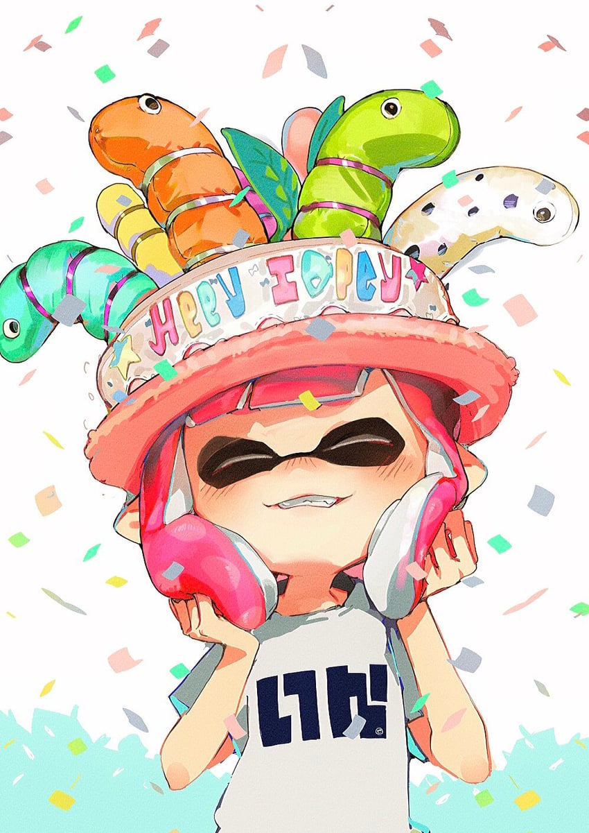 inkling player character and inkling girl (splatoon) drawn by shima_(5p6p7p)