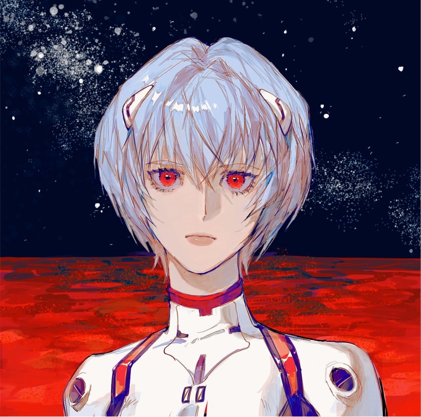 ayanami rei (neon genesis evangelion and 1 more) drawn by lixiaogugu