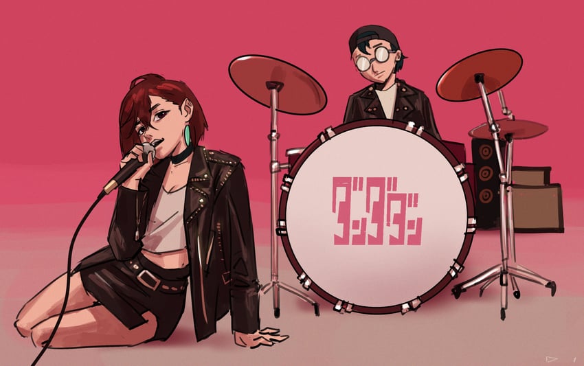 ayase momo, takakura ken, rose, and bruno mars (dandadan and 1 more) drawn by arondiolex