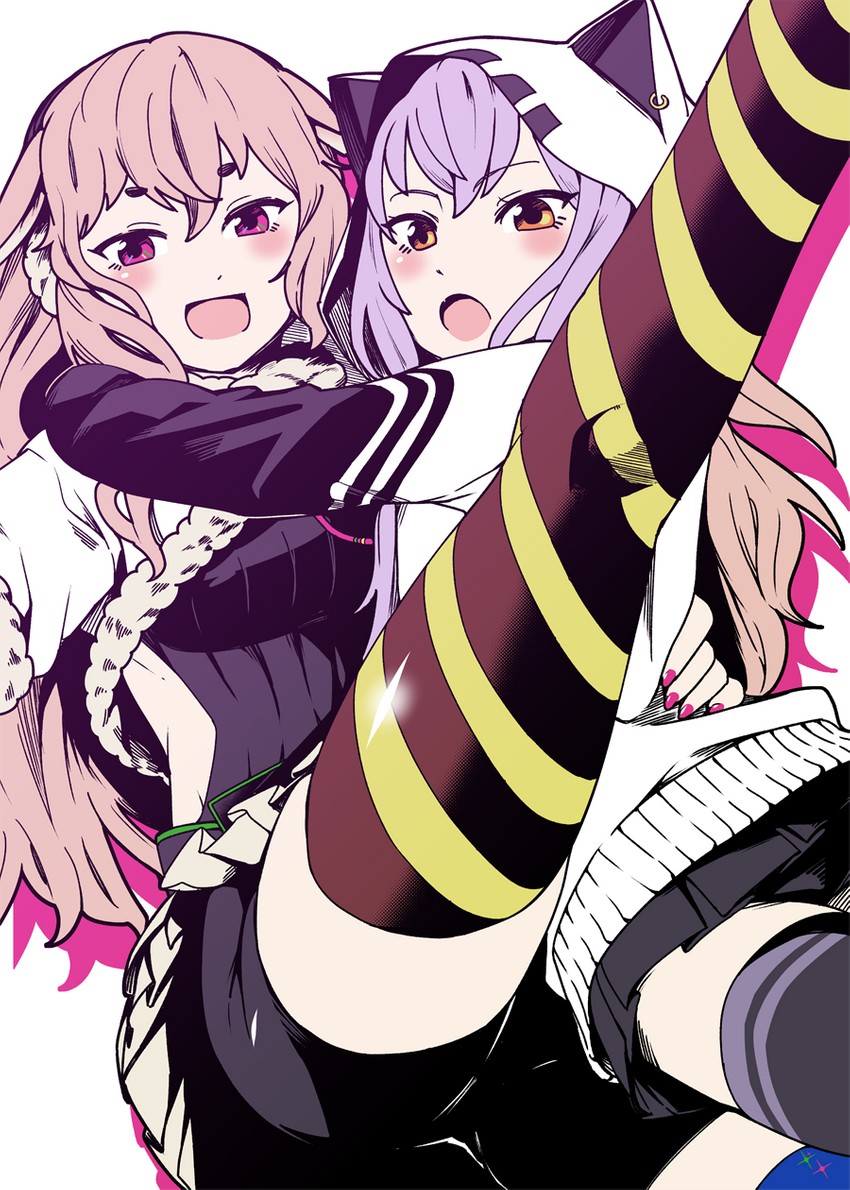 azuma lim and mokota mememe (indie virtual youtuber and 1 more) drawn by nantyu-a
