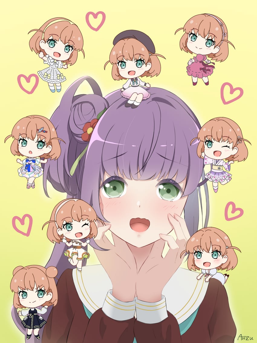 hinoshita kaho and otomune kozue (love live! and 1 more) drawn by miyano_anzu