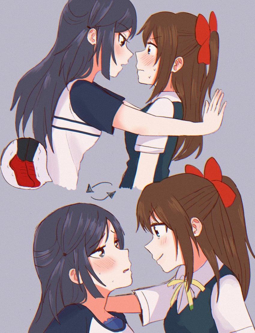 yuki setsuna and osaka shizuku (love live! and 1 more) drawn by mariskywalker