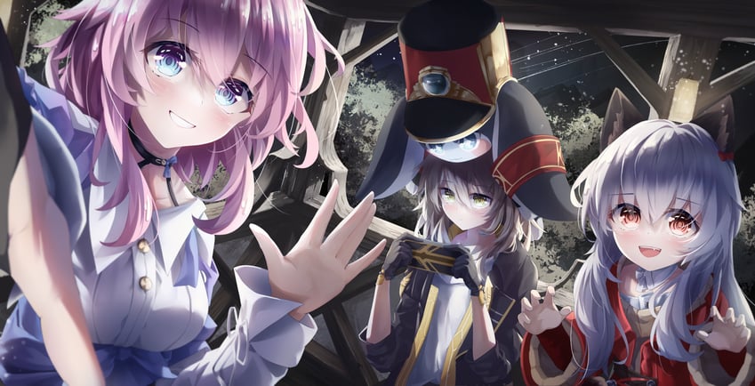 trailblazer, stelle, march 7th, pom-pom, and clara (honkai and 1 more) drawn by shi3