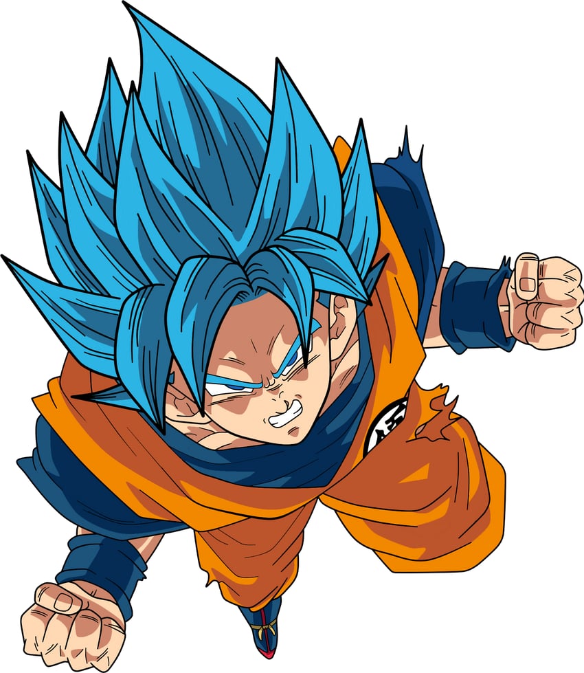 son goku (dragon ball and 1 more) drawn by michaeld8489