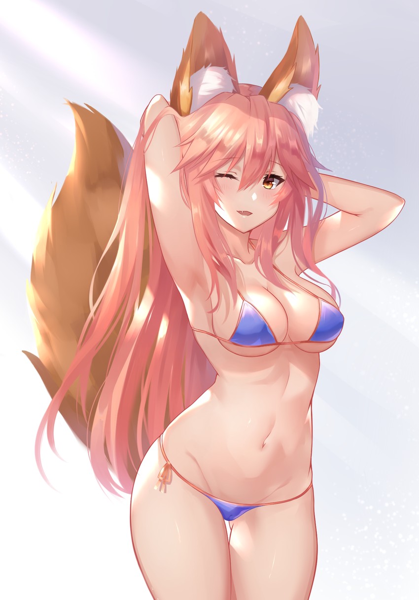 tamamo and tamamo no mae (fate and 1 more) drawn by heiyan_shenshi
