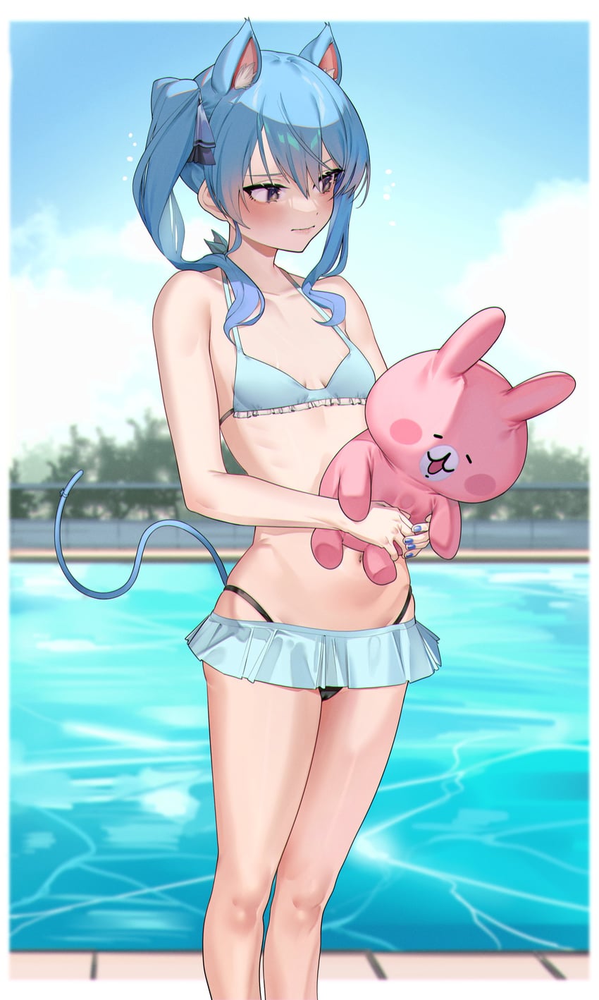 hoshimachi suisei and usagi (hololive and 1 more) drawn by eredhen