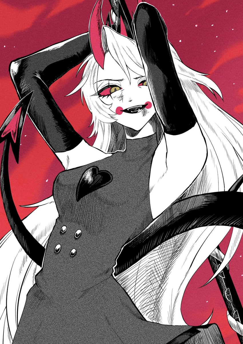 charlie morningstar (hazbin hotel) drawn by rinrin4kioriori