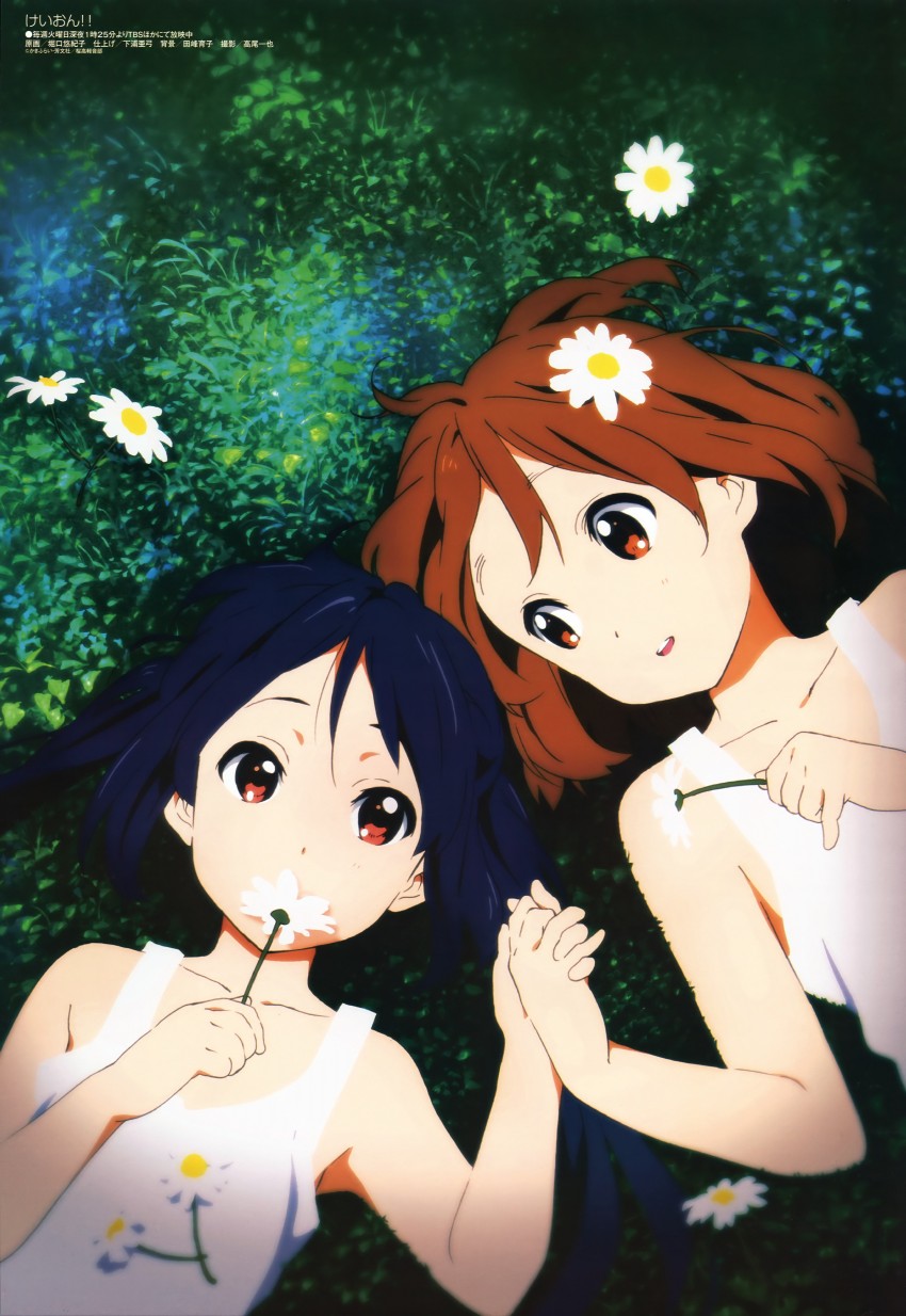nakano azusa and hirasawa yui (k-on! and 1 more) drawn by horiguchi_yukiko