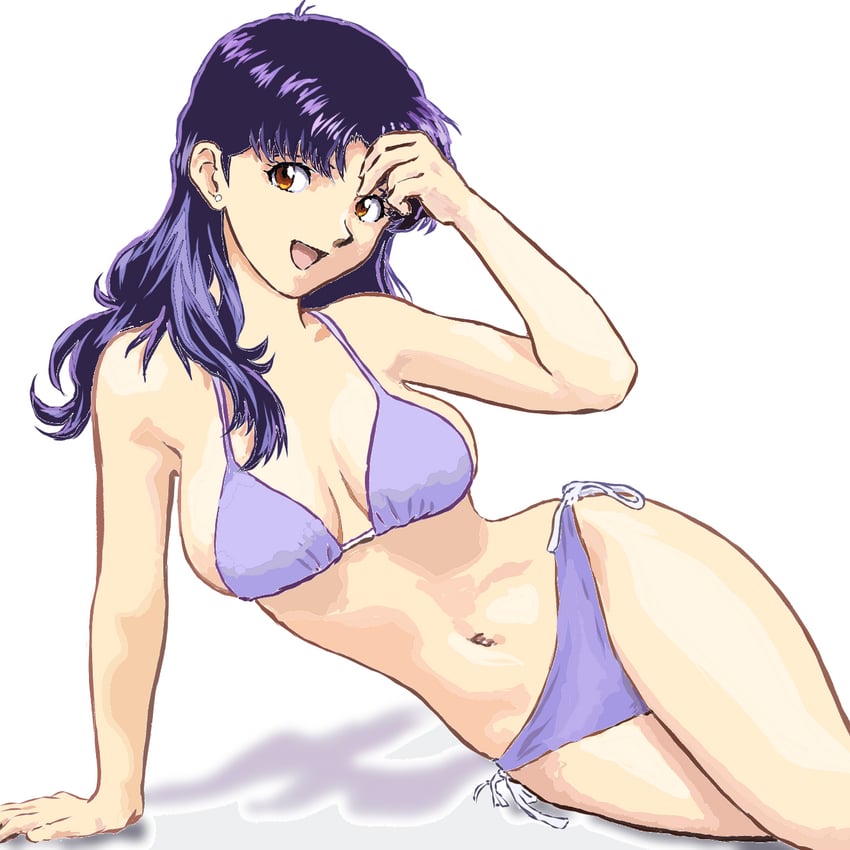 katsuragi misato (neon genesis evangelion) drawn by mizumori_keiichi