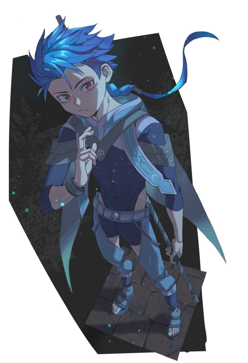 cu chulainn and setanta (fate and 2 more) drawn by ryuou_oohashi