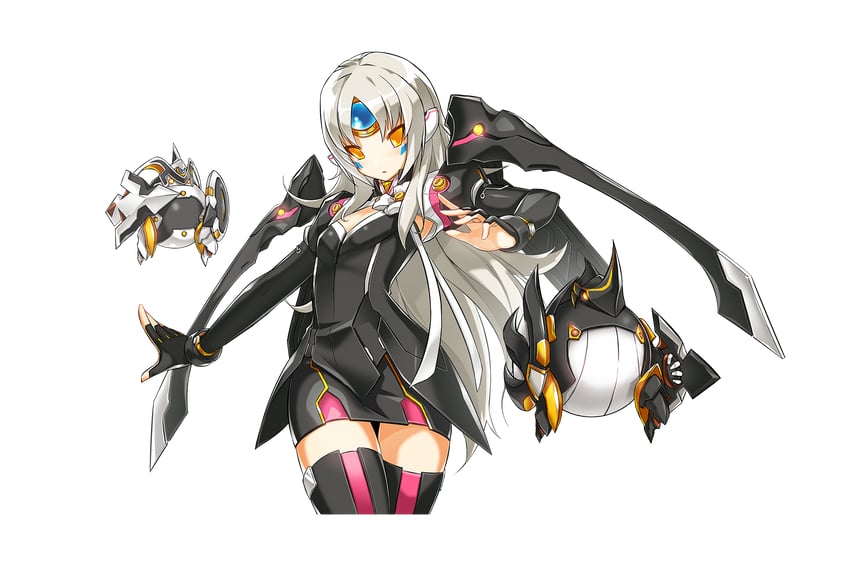 eve, code: nemesis, moby, and remy (elsword) drawn by ress