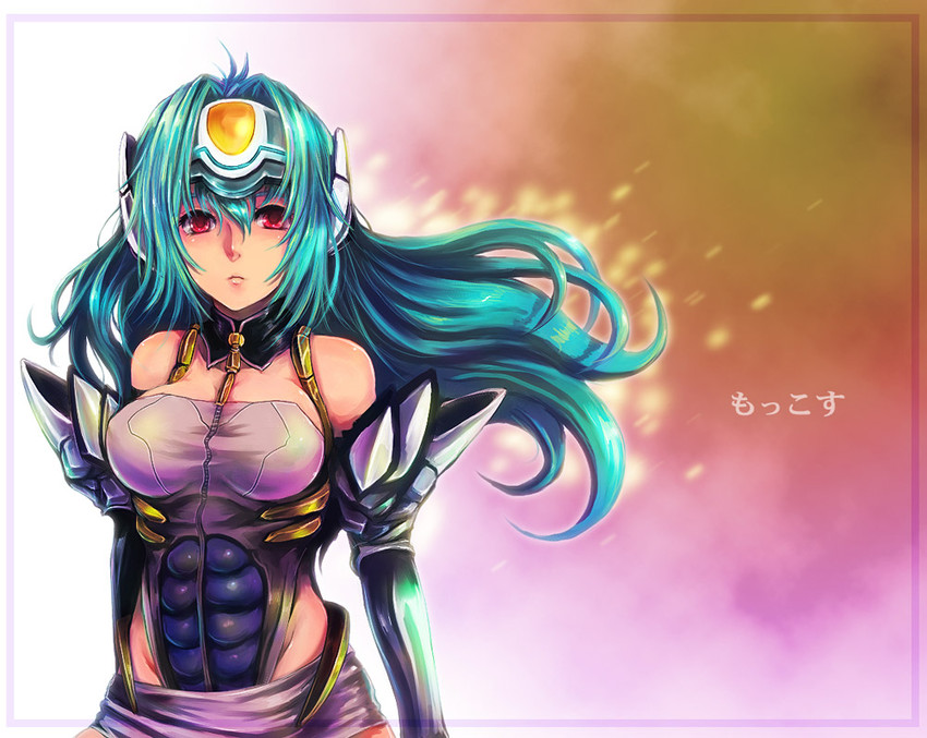 kos-mos (xenosaga and 1 more) drawn by kara_(color)