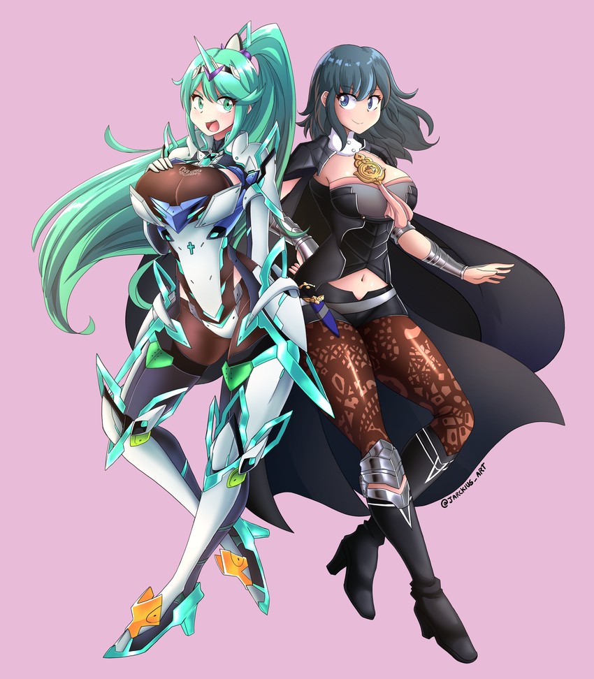 female byleth and pneuma (fire emblem and 3 more) drawn by jarckius