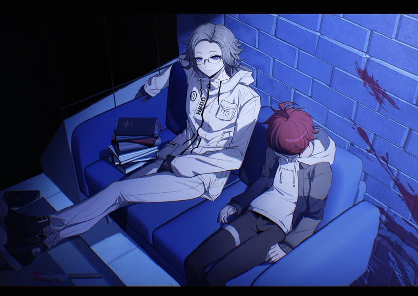 aotsuki eito and sumino takumi (the hundred line -last defense academy-) drawn by ziling