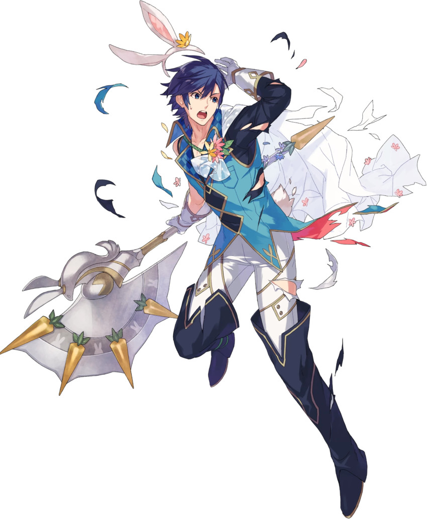 chrom (fire emblem and 2 more) drawn by ebira