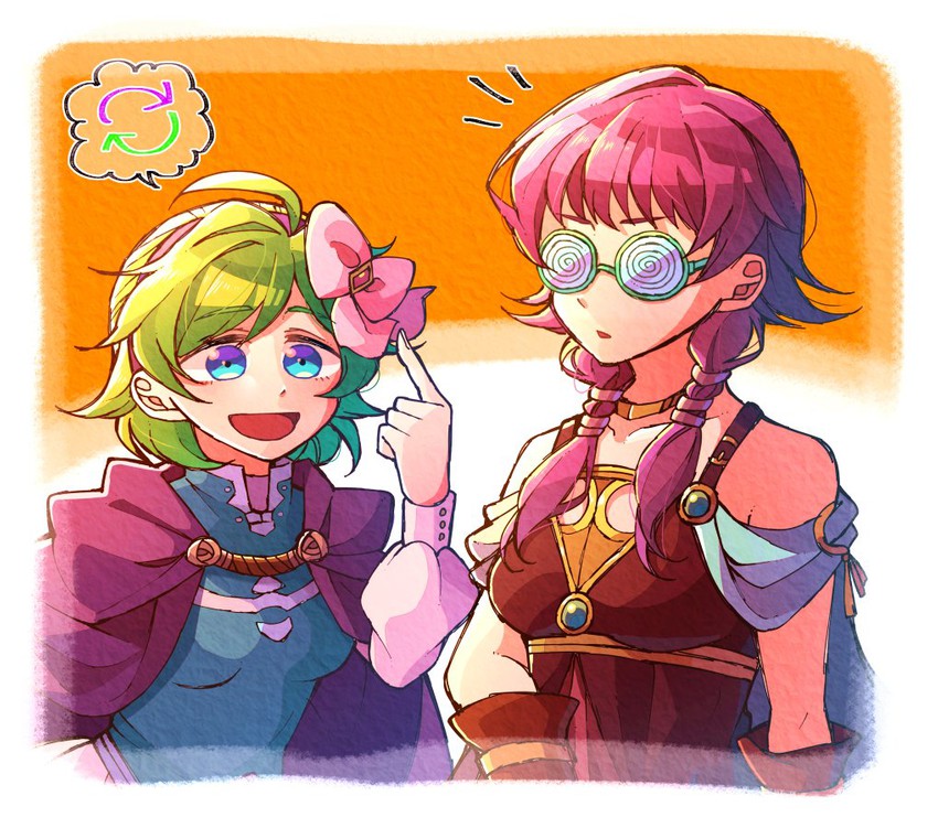 nino and lute (fire emblem and 3 more) drawn by hzk_(ice17moon)