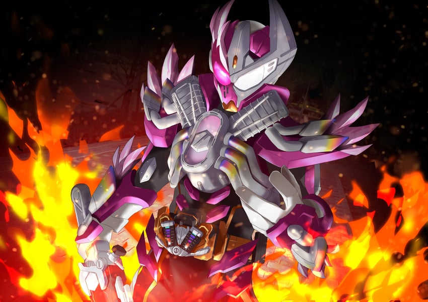 kamen rider valvarad (kamen rider and 1 more) drawn by miyabi_(037)