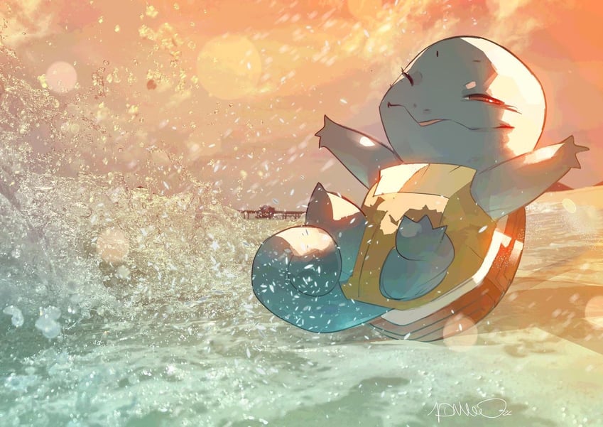 squirtle (pokemon) drawn by simone_di_meo