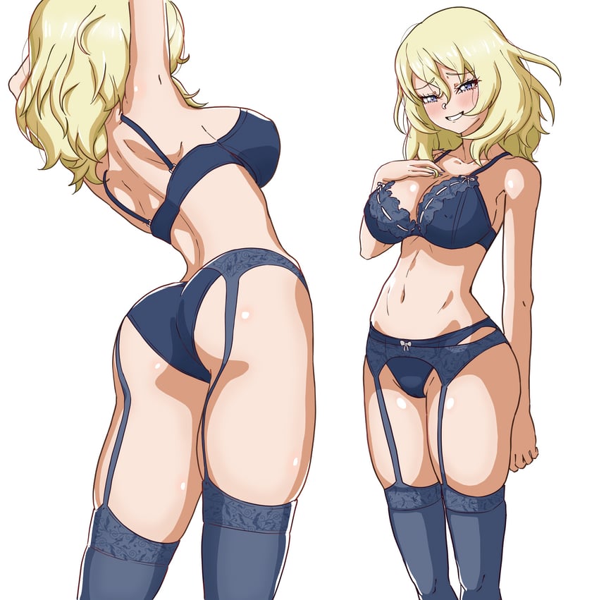 oshida (girls und panzer) drawn by hal_san
