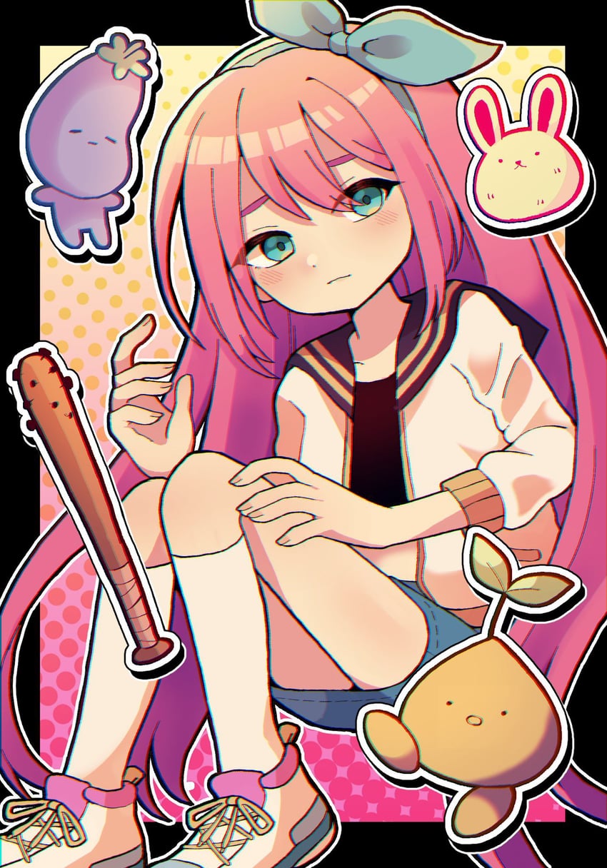 aubrey, mr. plantegg, sprout mole, and forest bunny (omori) drawn by marimoko12