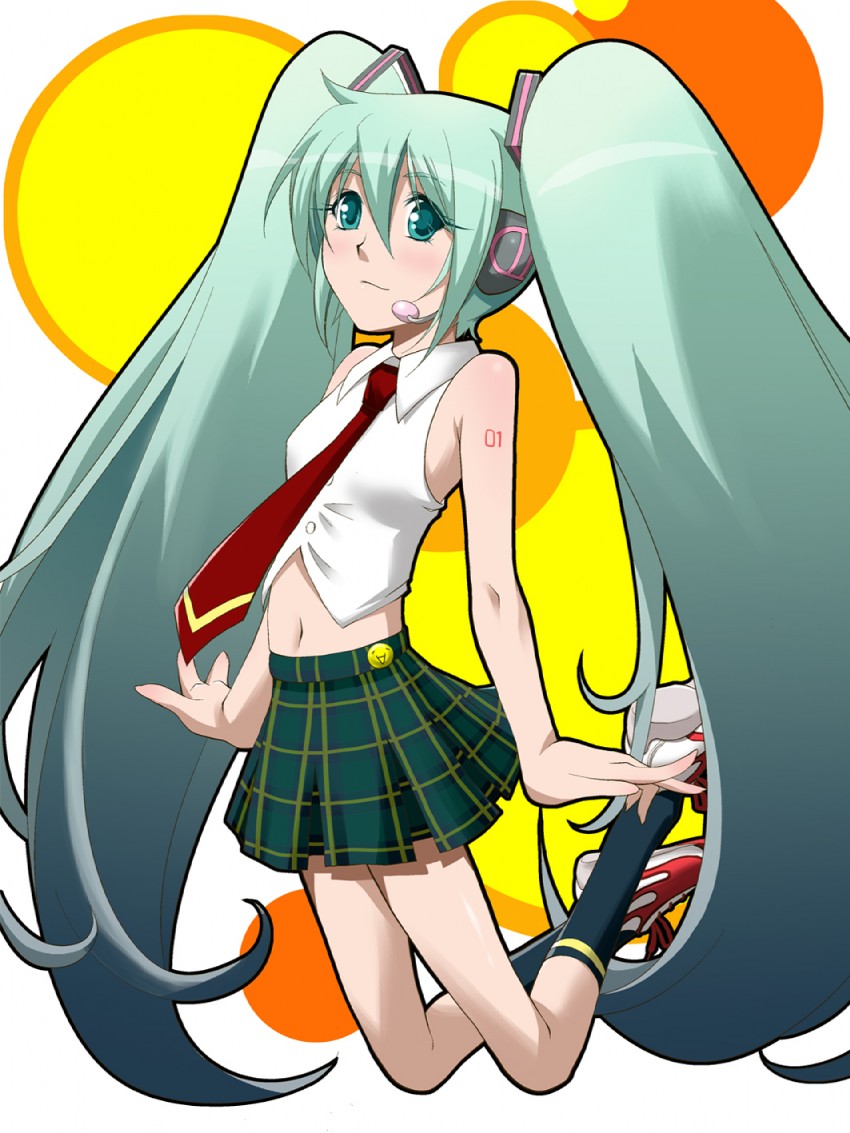 hatsune miku (vocaloid) drawn by hayashi_custom