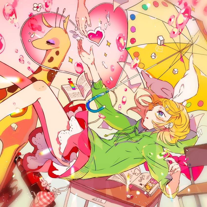 kagamine rin and kagamine len (vocaloid and 1 more) drawn by makoji_(yomogi)