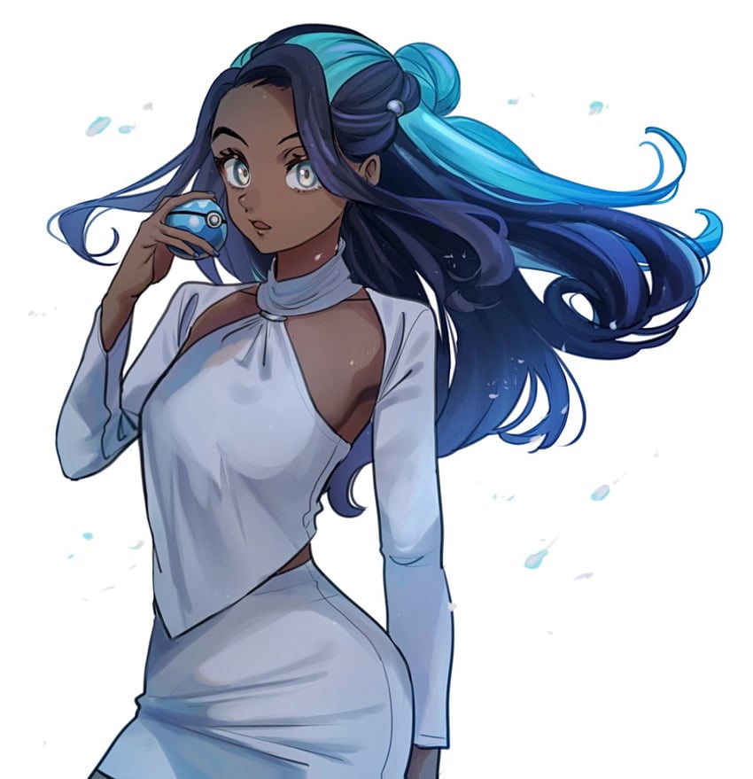 nessa (pokemon and 1 more) drawn by echizen_(n_fns17)