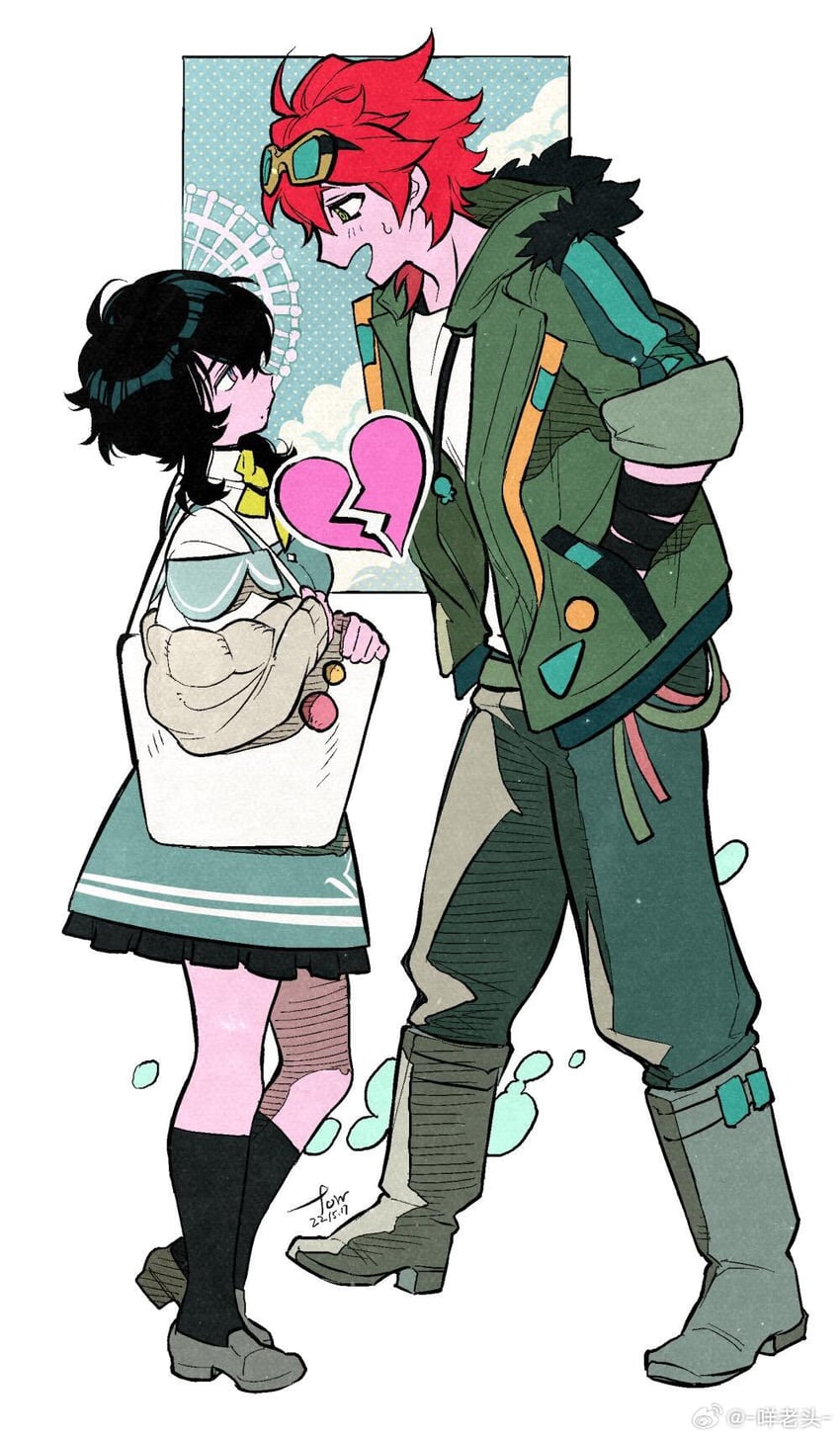 xiaojue and xiaoguan (jue yu guan) drawn by towtow_redoland