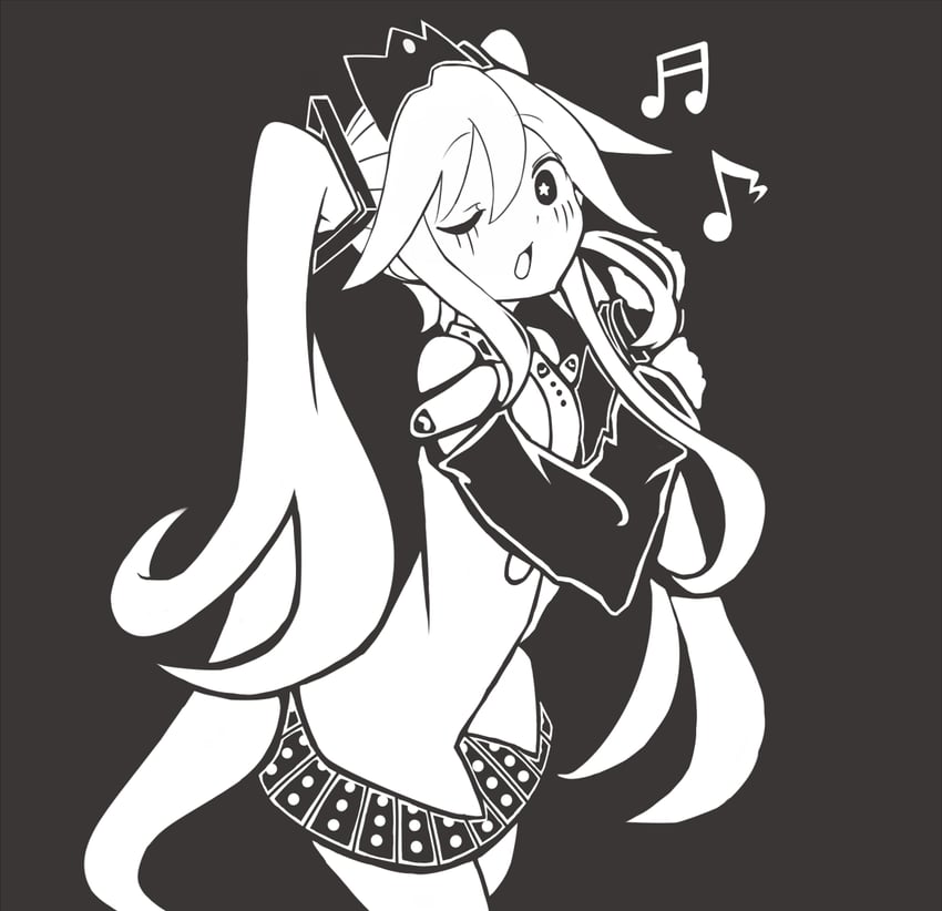 hatsune miku (vocaloid and 1 more) drawn by tsunotsuki_(uguisu_maccha)