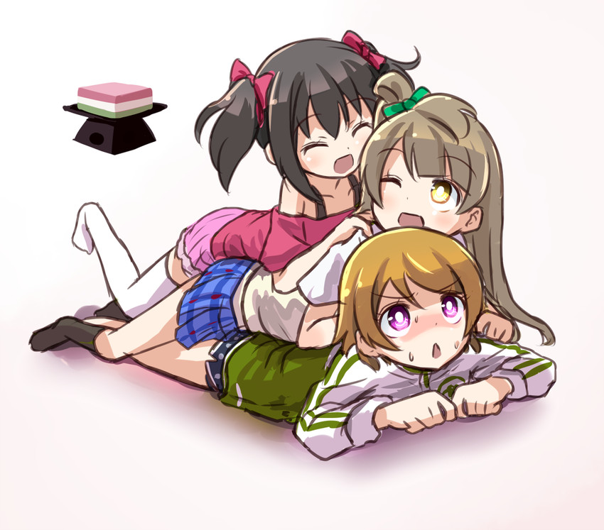 yazawa nico, minami kotori, and koizumi hanayo (love live! and 1 more) drawn by shipii_(jigglypuff)