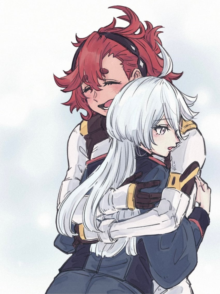 suletta mercury and miorine rembran (gundam and 1 more) drawn by ichi27ichi