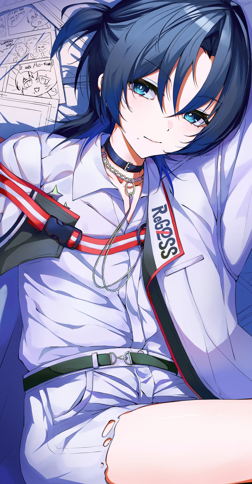 hiodoshi ao (hololive and 1 more) drawn by nazca_(yhan_mie)