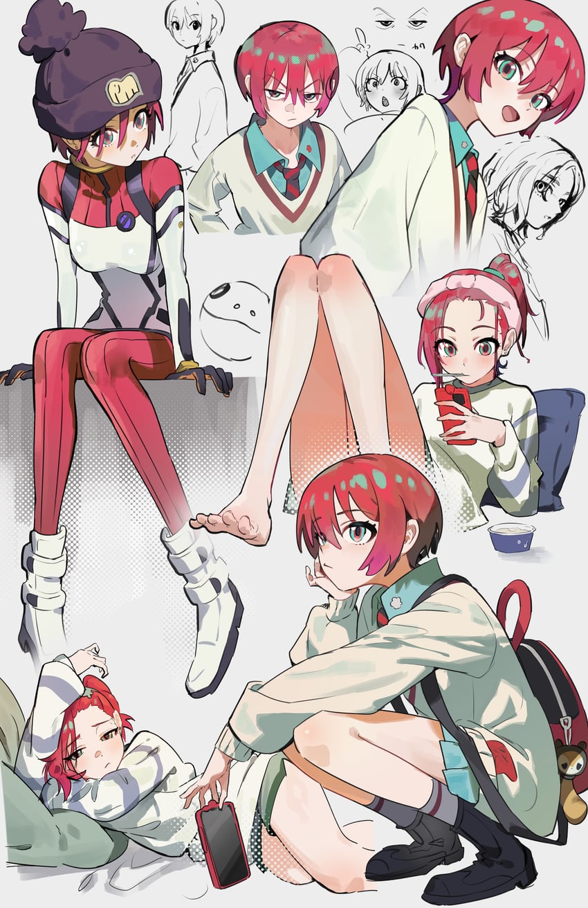 amate yuzuriha and haro (gundam and 1 more) drawn by kinoruru_toiro