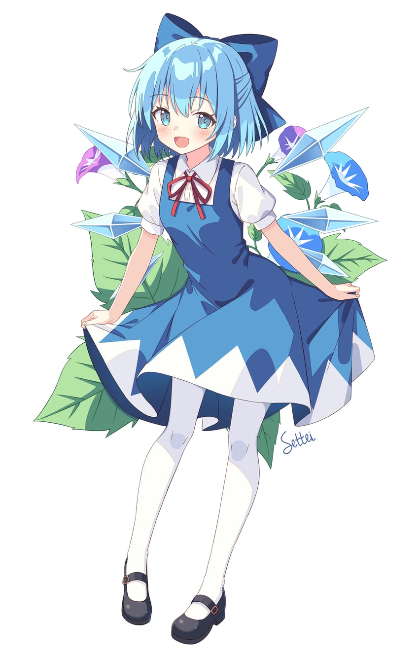 cirno (touhou) drawn by setteiset