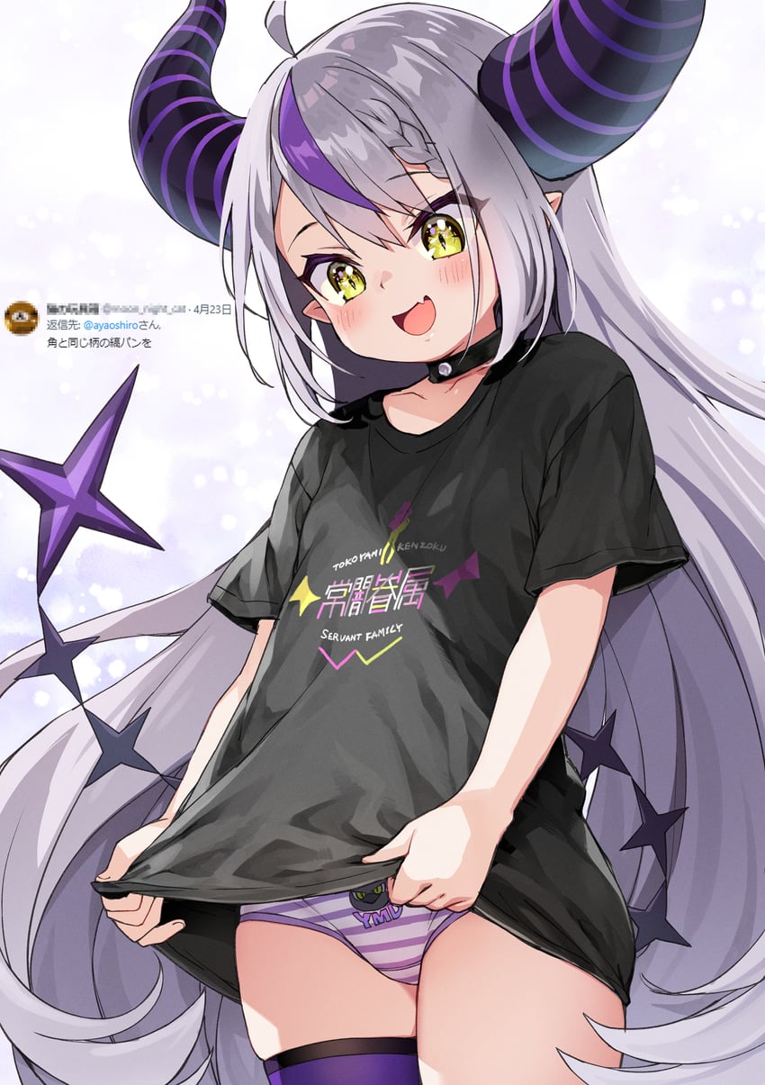 la+ darknesss and crow (hololive and 1 more) drawn by ayaoshiro