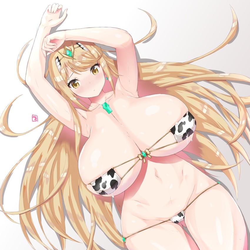 mythra (xenoblade chronicles and 1 more) drawn by bea_(bropmlk)