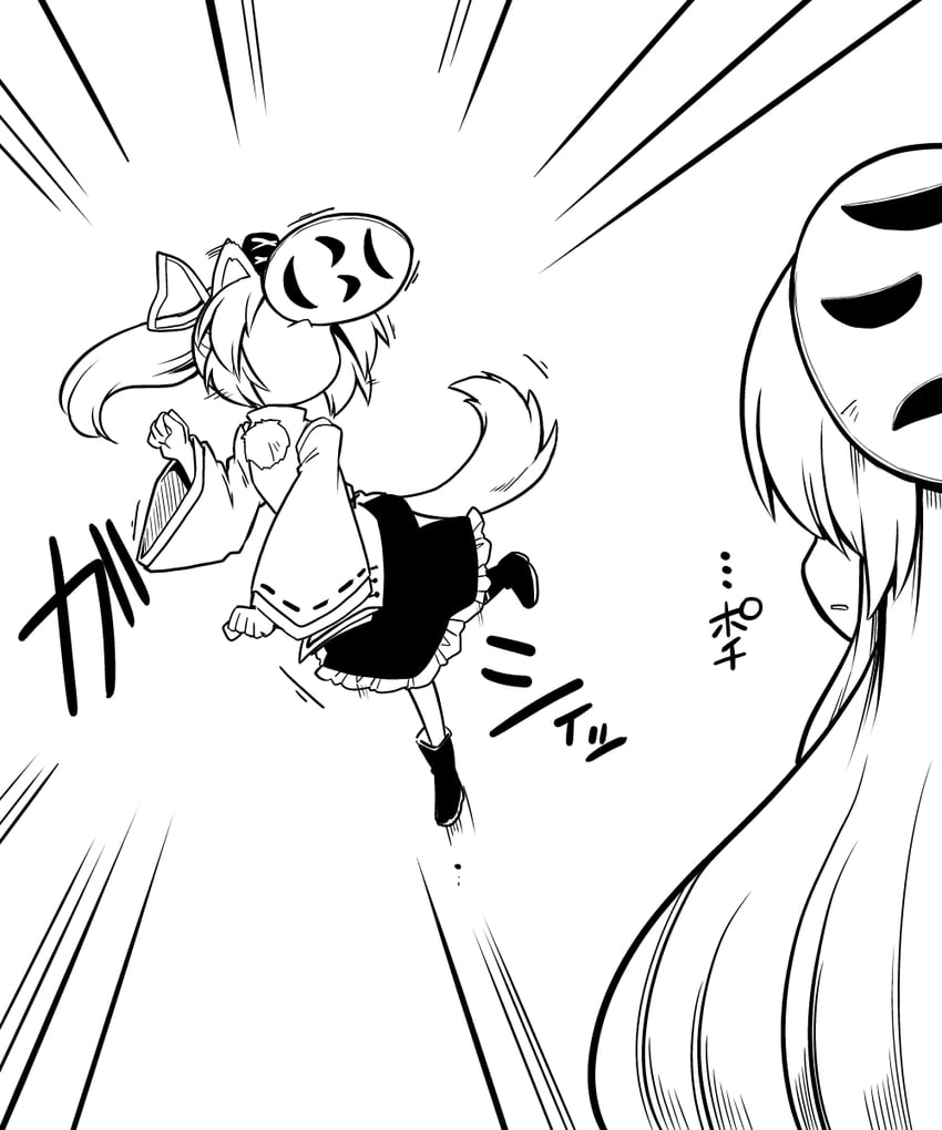 mononobe no futo and hata no kokoro (touhou) drawn by futa_(nabezoko)